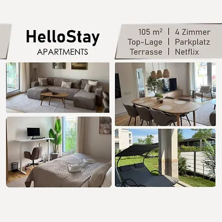 Luxurioeses 4-zimmer-apt Im Boho-stil I Top-lage I Familienfreundlich I Terrasse I Grosser Garten I Kueche I Netflix I Kostenloser Parkplatz I 105 M2 *