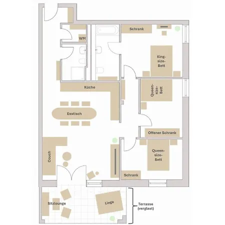 Luxurioeses 4-zimmer-apt Im Boho-stil I Top-lage I Familienfreundlich I Terrasse I Grosser Garten I Kueche I Netflix I Kostenloser Parkplatz I 105 M2 Appartement